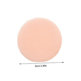 FOMIYES 10pcs Round Makeup Puff Soft Pure Cotton Velour Applicators for Loose and Foundation Skin-friendly Lightweight Compact Cosmetic for Daily Use