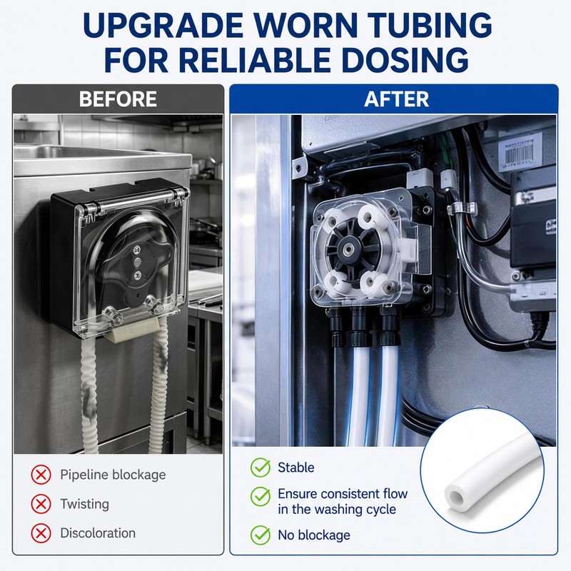 P68-1005 Squeeze Tube Replacement for Stero Commercial Dishwasher Detergent Dispenser,