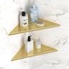 Qeke Corner Shower Shelves, 12” Recessed Tile Shower Shelf, 304