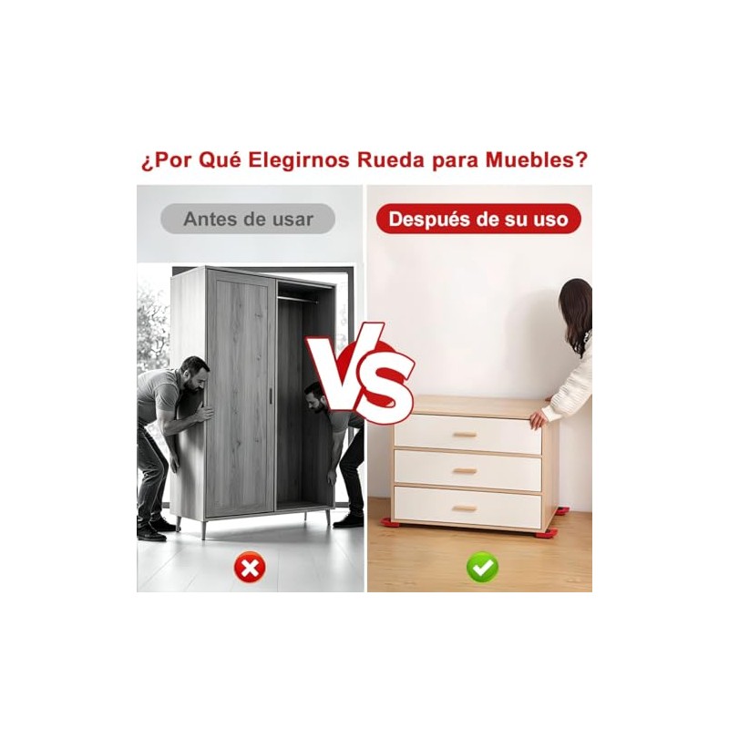 Juego de 5 Herramienta de Mudanza de Muebles con 4