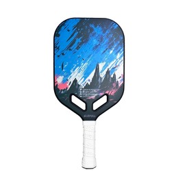 Super Thermoformed Carbon Fiber Core Pickleball Paddle with Micro-Frost Texture Aero Throat Design Aero-DuraEdge Edgeless Technology Expanded Sweet Spot Precision Control