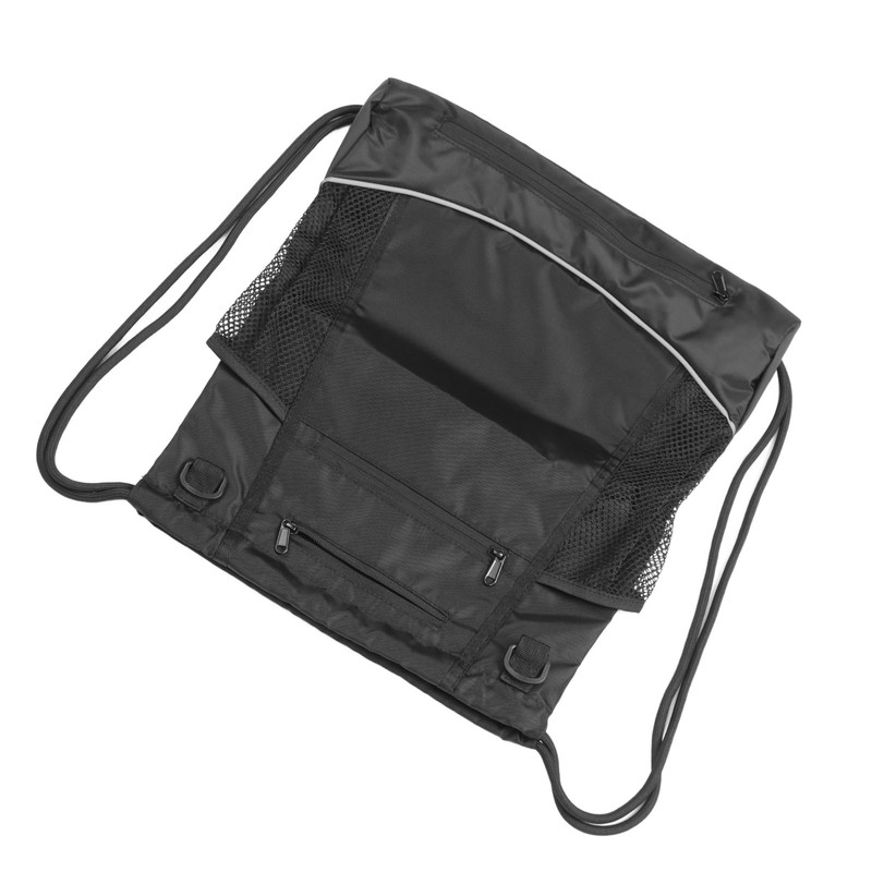 Basketball Backpack Black Large Capacity Drawstring Bag Outdoor Sports Camping