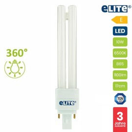 eLITe Smart LED Lamp G24D-3 10 W 6500 K 865 1100 lm 17 cm Daylight White Pack of 1