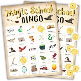 Bingo Wizard Harry Party Favors | Birthday Party Decorations Games | Harry Party Supplies for 24 Players | Harry Party Favors | Party Decor | Birthday Games