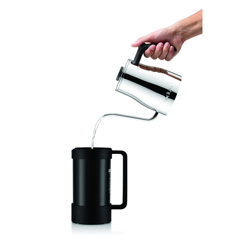 Bodum Bean Sustainable French Press Coffee Maker, 34 Ounce, Black