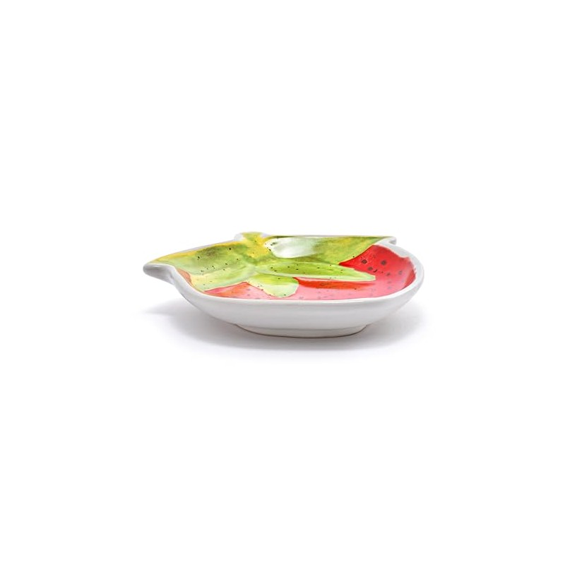 DEMDACO Decorative Serving Dining Dish Appetizer Plate, 5 Inch Ceramic