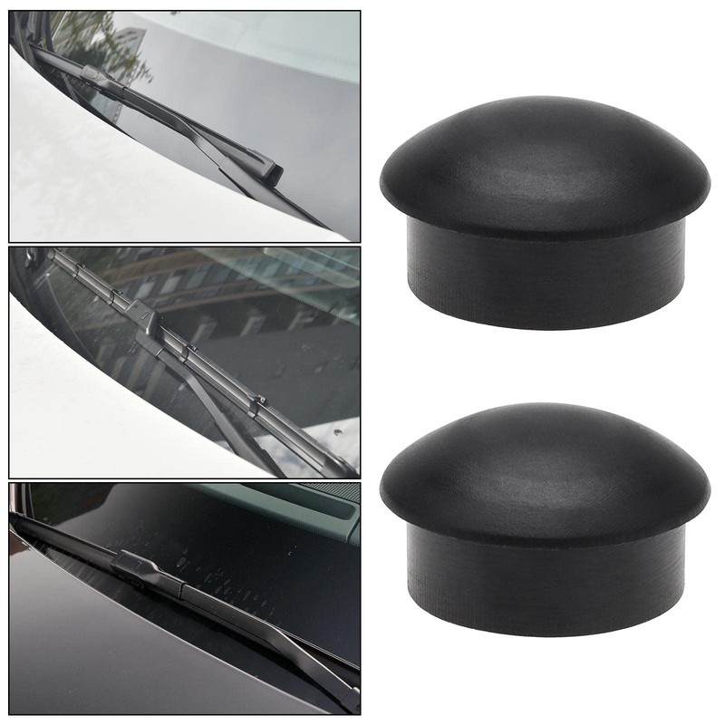 2PCS Car Front Rear Windshield Wiper Arm Nut Cover Spindle