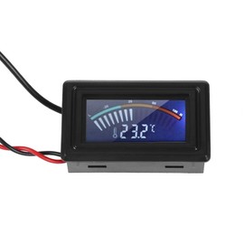 Water Cooling Pointer Display, Thermometer Temperature Detector with Waterproof Probe for All G1/4 Thread Water Cooling Devices, Default