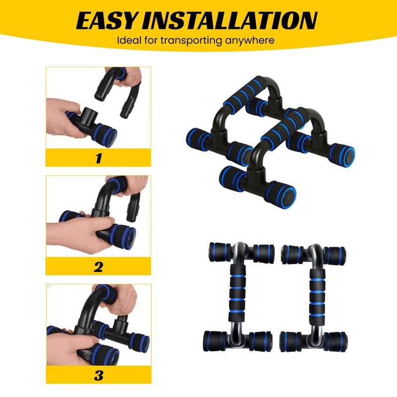 Parallel Push-Up Bars. Non-Slip Parallel Bar, Pull-Up Handle for Fitness,