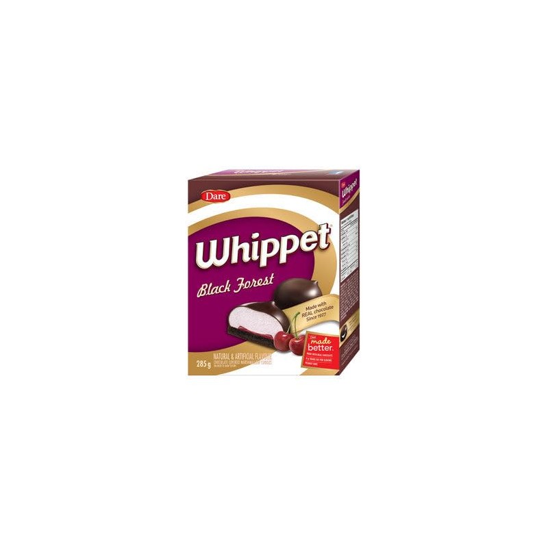 Dare Whippet Black Forest Cookies, 285g/10.1oz (Imported from Canada)
