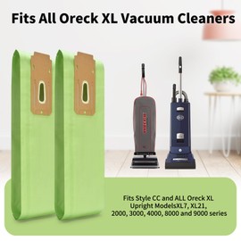 3 Pack Vacuum Cleaner Bags for XL Oreck Type CC Vacuum Bags, Fit All Oreck XL Upright Vacuum