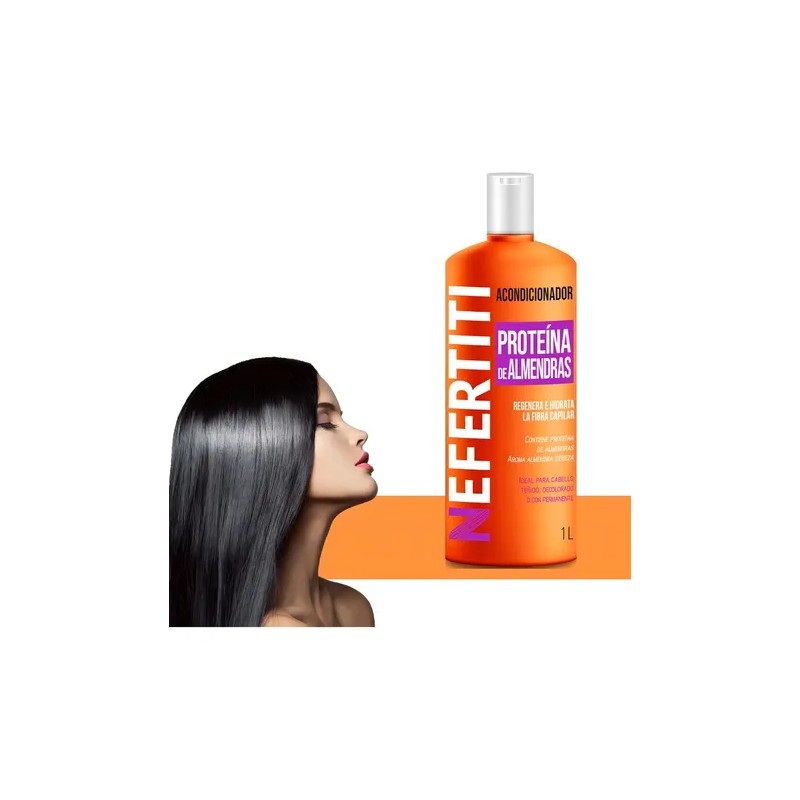 Acondicionador Para Cabello Aceite De Almendra 1lt Nefertiti