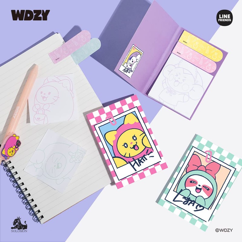 Solomon Shoji WDZY Sticky Notes, Make Up Sticky Memo, Memo