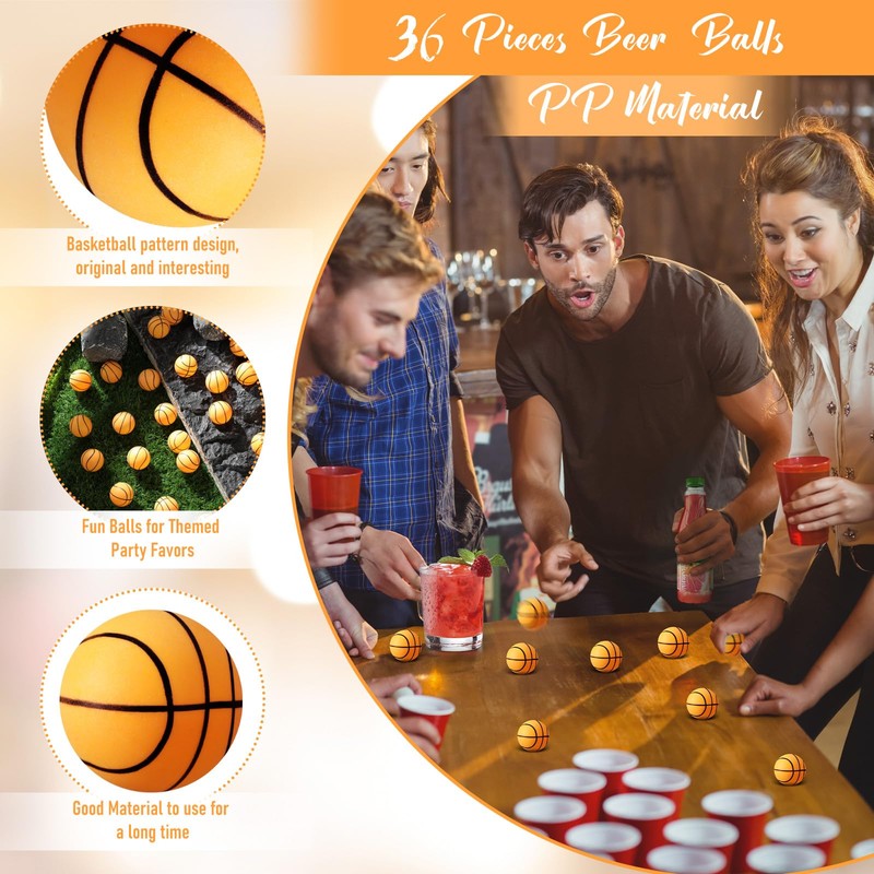 Leitee 36 Pcs Table Tennis Balls 40 mm Sport Theme
