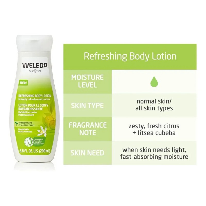 Weleda Leche Corporal Citrus Crema Fluida 200ml