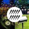RTNLIT Metal Solar Light Stakes Replacement, Outdoor Ground Spikes for