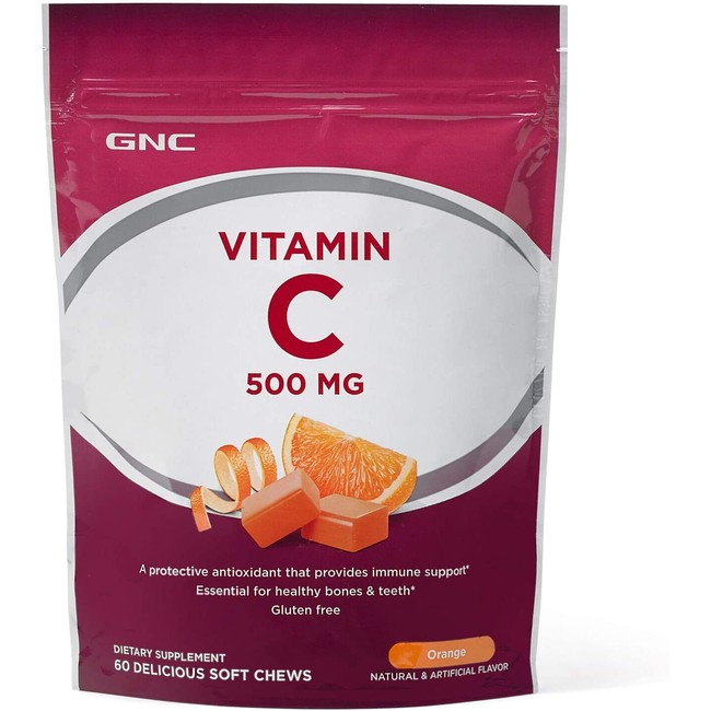 GNC Vitamin C Soft Chews 500mg - Orange