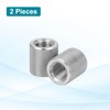 sourcing map 2 Pcs M12 Flat Knurled Thumb Nuts, 304