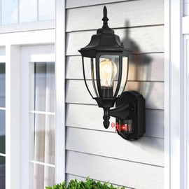 odorpower Porch Lights Outdoor Motion Sensor Wall Sconce Anti-Rust Aluminum, Exterior Outdoor Wall Lights Dusk to Dawn Porch Light Fixture Wall Mount for House Outside Patio 2Pack