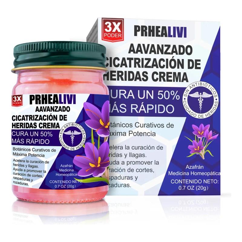 Crema Cicatrizante Curación De Heridas Todo Tipo De Piel