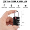 SharkByte TSA Approved Luggage Locks, 3-Dial Security Travel Combination Padlock,