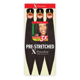 Sun Taiyang Outre Synthetic Pre Stretched ULTRA BRAID - XPRESSION 3X 32'' (Color:2 Dark Brown), 7.6 ounces