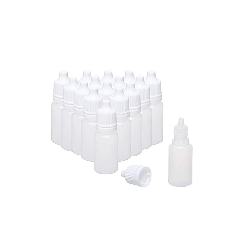 50 Pcs/Set Lab Dropping Bottles,Squeezable Plastic Liquid Dropper Bottles,Empty Eye