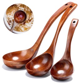 Natural Wood Soup Ladle Made of Wood Soup Ladle Soup Spoon Wood Natural Wood Soup Spoon Japanese Soup Spoon with Long Handle Soup Spoon Made of Natural Wood Woodware Spoon for Wood Kitchen Appliance