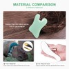 airogym Guasha Massage Tool，Natural Stone Gua Sha Board, 4PCS Guasha