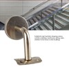 5Pcs Wall Handrail Bracket Practical Robust Wall Mounted Stainless Steel