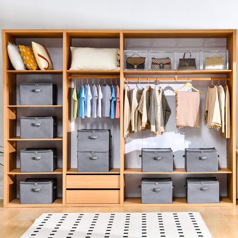 INSTY 2 Pack Shoe Organizer for Closet,Fits up to 32