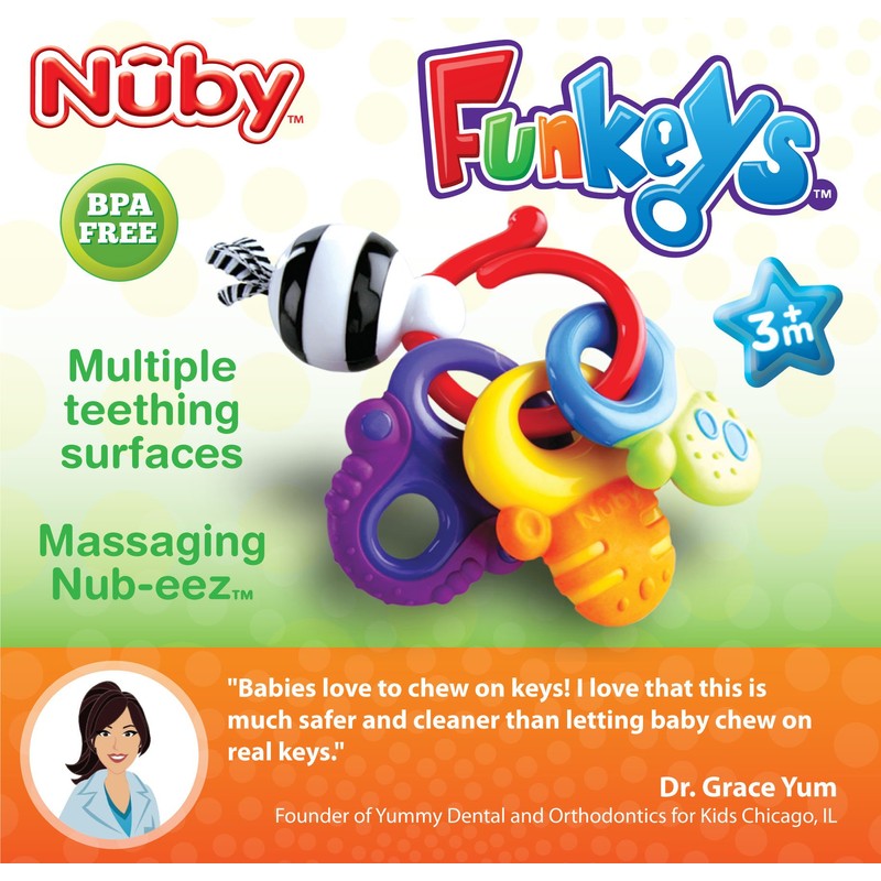 Nuby Fun Keys Teether Ring