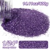 PIXGLITTER Purple Chunky Glitter, 14.11oz/400g Craft Glitter Powder for Epoxy