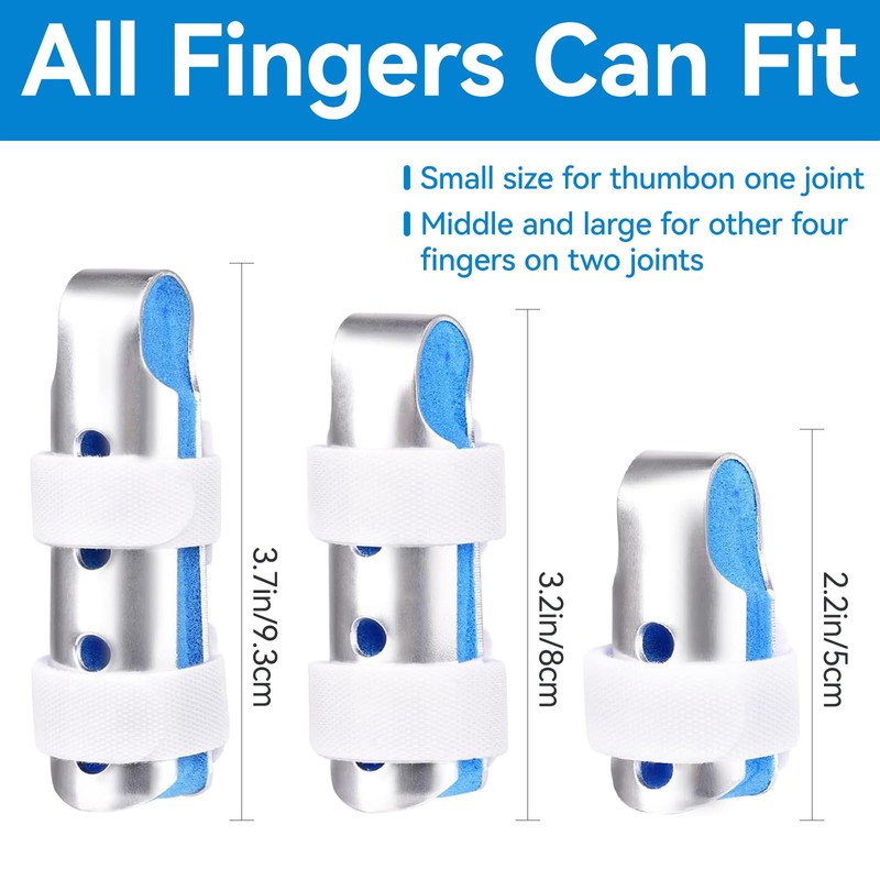 Aluminum Finger Splint, Finger Support Brace Joint Stabilizer for Thumb,