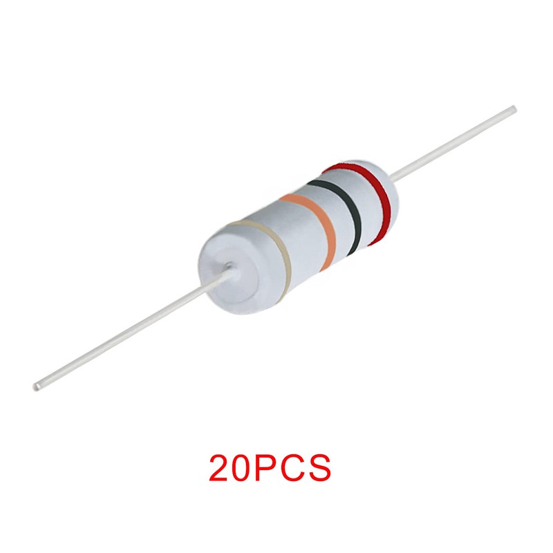 Aopin 20K Ohm Metal Oxide Resistor, ±5% Tolerance Precision 5