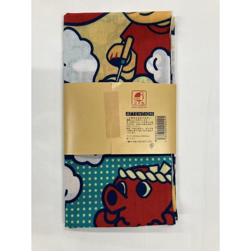Fukubuki Neko Hand Towel, Umaimon Meguri, Manzai, Fukubuki Neko, Printed