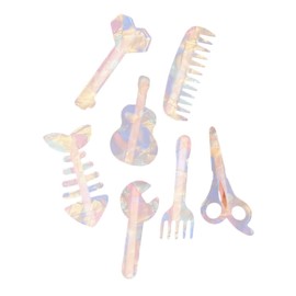 Healvian 7pcs Acrylic Hair Clips for Girls Boy Girl Hair Barrettes for Women Stylish Accessories for Parties and Daily Wear