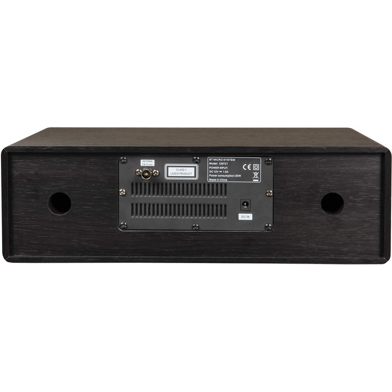 Crosley CR3502A-BK Metro Bluetooth FM Clock Radio and CD Player,