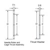 uxcell TC815 Thrust Needle Roller Bearings with Washers 1/2" Bore