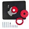 GLOSSY AUTO PARTS Predrilled Router Table Insert Plate Kit Replacement
