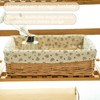 Storage basket,Woven handmade baskets for storage with liners,Rectangle storage bins