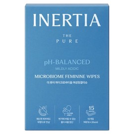 Inertia The Pure Microbiome Feminine Cleanliness Tissue 15p, 78g, 1 piece / 이너시아 더 퓨어 마이크로바이옴 여성청결티슈 15p, 78g, 1개