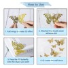 36 PCS Gold Butterfly Decoration