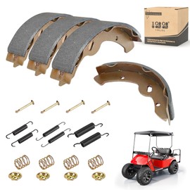 10L0L Golf Cart Brake Shoes,Brake Pads and Bendex Drum Brake Spring Kit for Yamaha 1993-Up G14, G16, G19-G22 and 1996-Up TXT/ST350/Workhorse/Medalist 1997 UP OEM 27943G01 27945G01 70794G01 70795G01