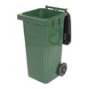 32 Gallon Poly Trash Can Green