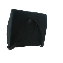 Core Products Sitback Rest Cushion Lumbar Support for Lower Back & Office Chair, Adjustable Strap Contoured Foam, Black - 13" x 14" x 5", Made in The USA