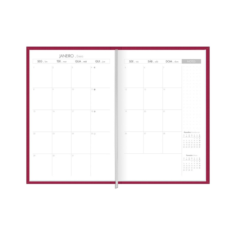 Tilibra Agenda 2024 Semanal Lume 13.5x19cm, 80 hojas