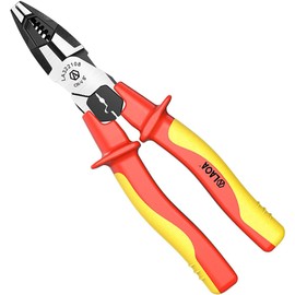 LAOA - Alicates combinados aislados de 1000 V, herramienta eléctrica profesional con cortador de alambre, pelacables y crimpador, herramienta de mano