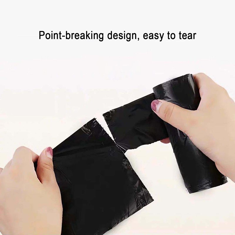 Small Trash Bags, Strong Black Garbage Bags, Unscented Thicken Bin