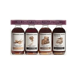 Runamok Organic Vermont Maple Syrup Sampler | Ice Cream Pairing Collection | 2 oz (4 count) | 60mL | Barrel-aged & Infused Organic Maple Syrup Varieties